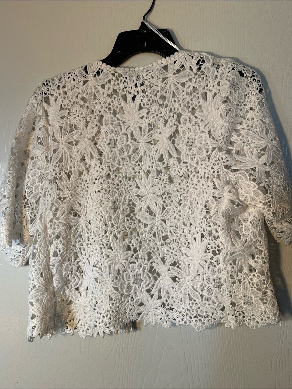 Rabbit Rabbit Rabbit White Crochet Lace Jacket - Picture 3 of 3